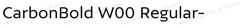 CarbonBold W00 Regular字体转换